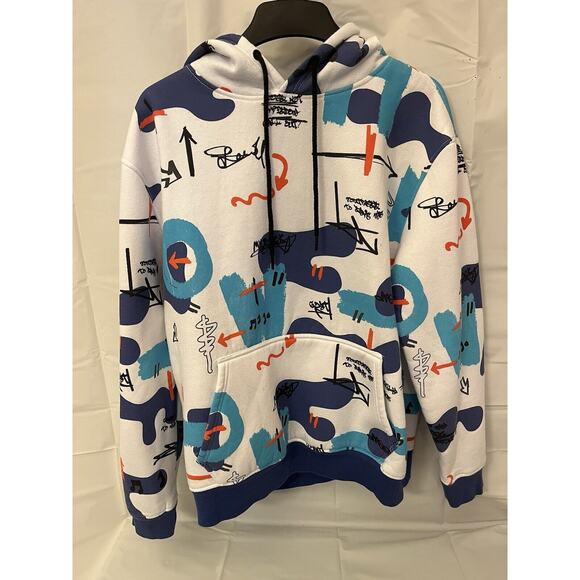 Men’s Bleaker And Mercer Hoodie Pullover Sweatshirt Patterned XL - Picture 1 of 6